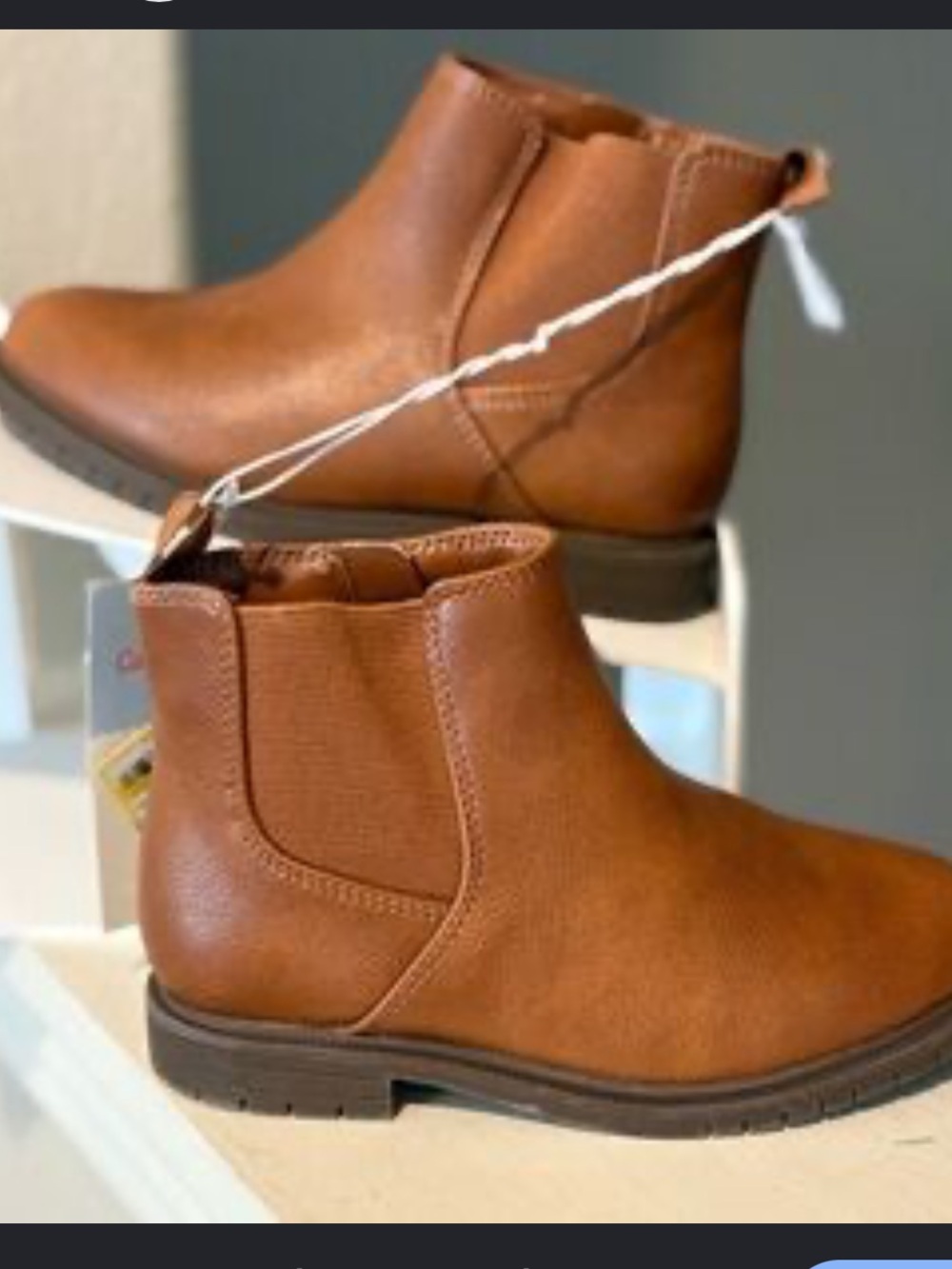 Cat & Jack NewTanner Pull-On Chelsea Boots for Kids- Color Cognac